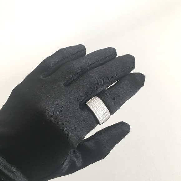 LADIES PLATINUM DIAMOND RING - Picture 7 of 12